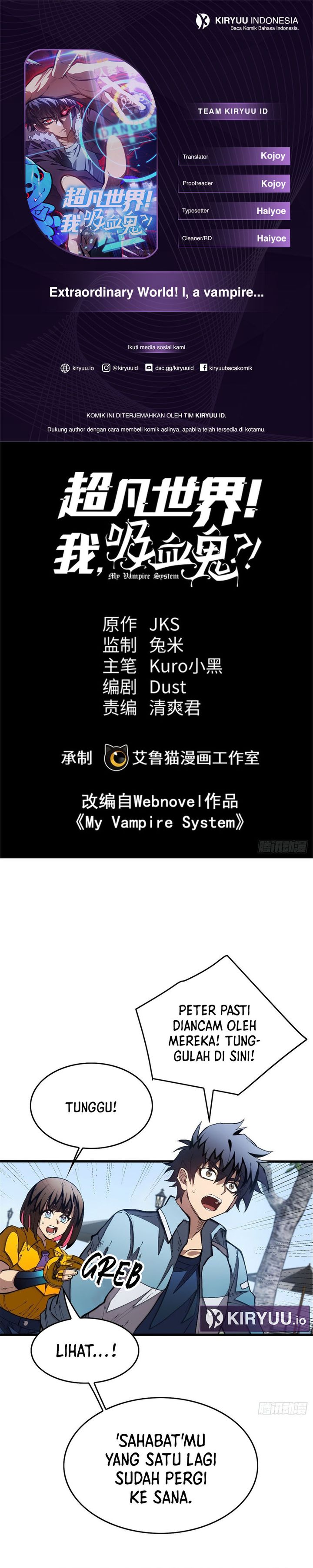 Extraordinary World?! Me… A Vampire?! Chapter 24 Bahasa Indonesia
