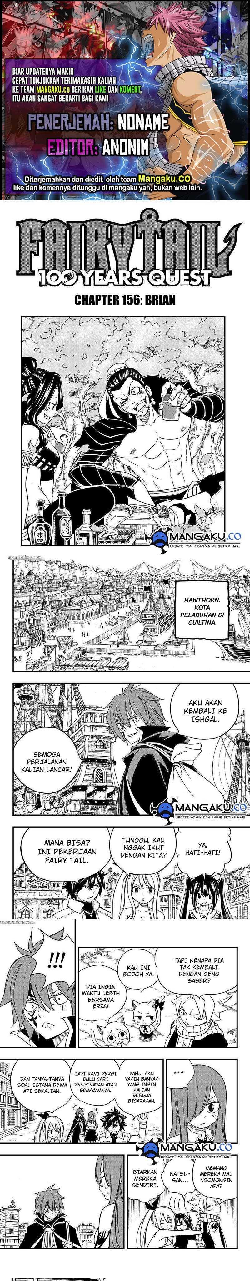 Fairy Tail: 100 Years Quest Chapter 156 Bahasa Indonesia