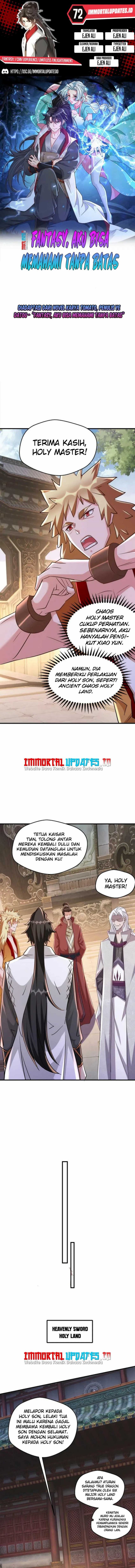 Fantasy: I Can Experience Limitless Enlightenment chapter 72