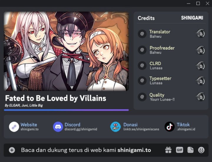Fated To Be Loved By Villains Chapter 38 Bahasa Indonesia