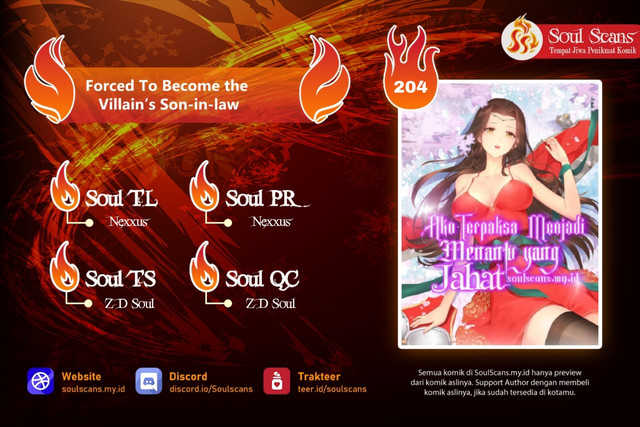 Forced To Become the Villain’s Son-in-law Chapter 204 Bahasa Indonesia