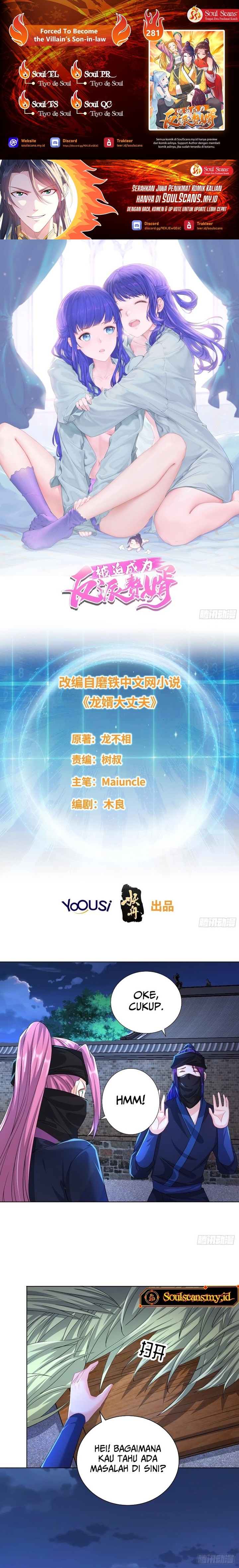 Forced To Become the Villain’s Son-in-law Chapter 281 Bahasa Indonesia