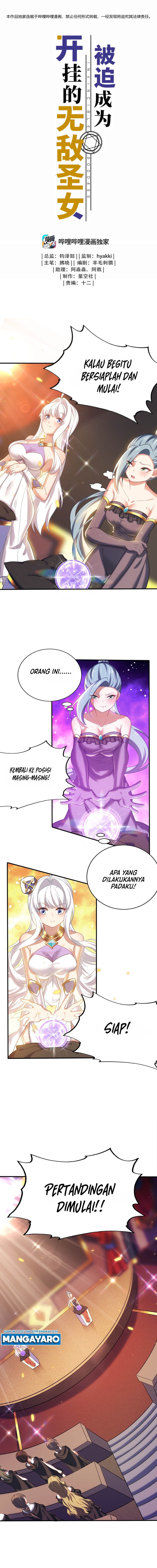 Forced To Become The Unbelievably Invincible Saintess Chapter 24 Bahasa Indonesia