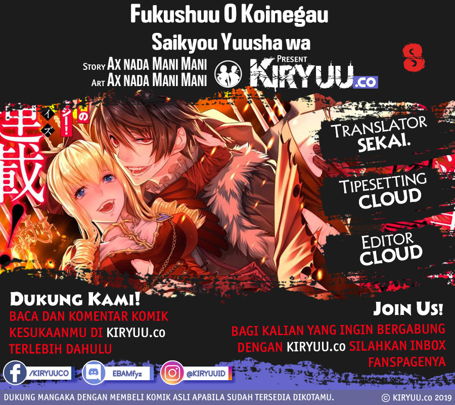 Fukushuu o Koinegau Saikyou Yuusha wa, Yami no Chikara de Senmetsu Musou Suru Chapter 08 Bahasa Indonesia