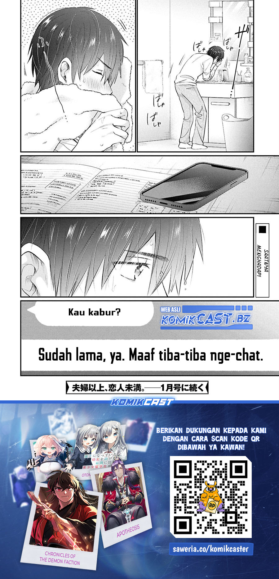 Fuufu Ijou Koibito Miman Chapter 76 Bahasa Indonesia