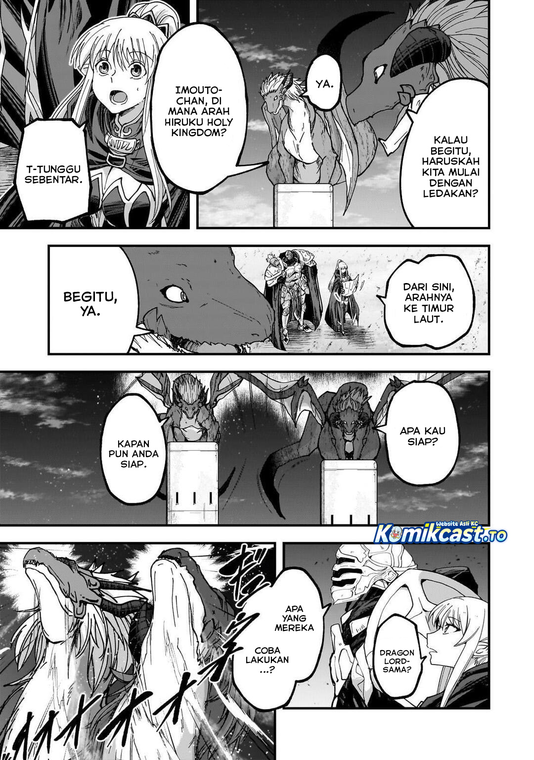 Gaikotsu Kishi-sama, Tadaima Isekai e Odekakechuu Chapter 68 Bahasa Indonesia
