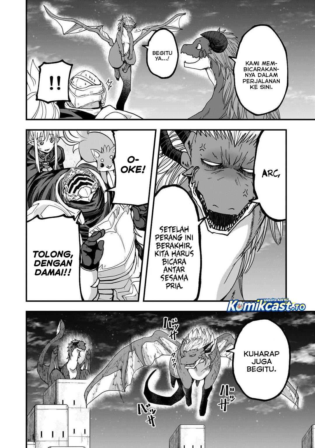 Gaikotsu Kishi-sama, Tadaima Isekai e Odekakechuu Chapter 68 Bahasa Indonesia