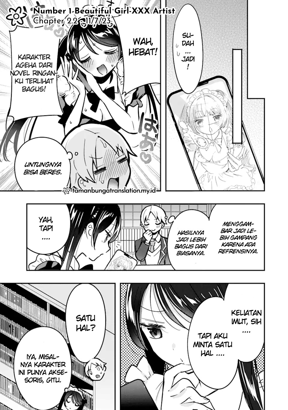 Gakuen 1 no Bishoujo wa x x Eshi no Ore ni Horeteiru!? (The Number 1 Beautiful Girl in the School is in Love With Me, the XXX Artist.) chapter 2