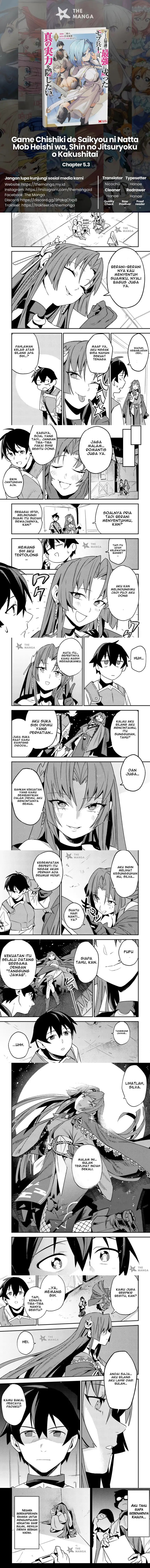 Game Chishiki de Saikyou ni Natta Mob Heishi wa, Shin no Jitsuryoku wo Kakushitai chapter 5