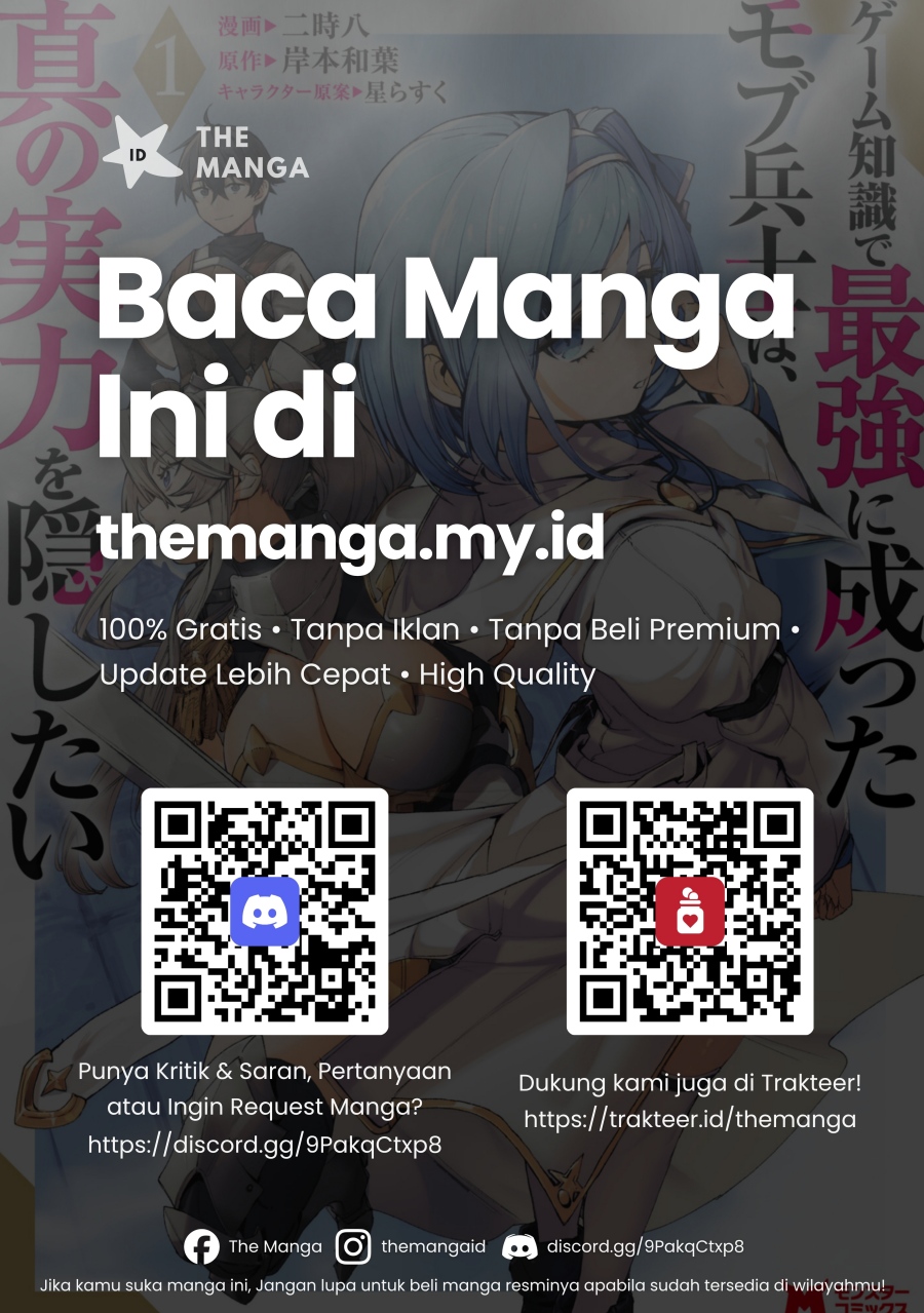Game Chishiki de Saikyou ni Natta Mob Heishi wa, Shin no Jitsuryoku wo Kakushitai Chapter 10.3 Bahasa Indonesia