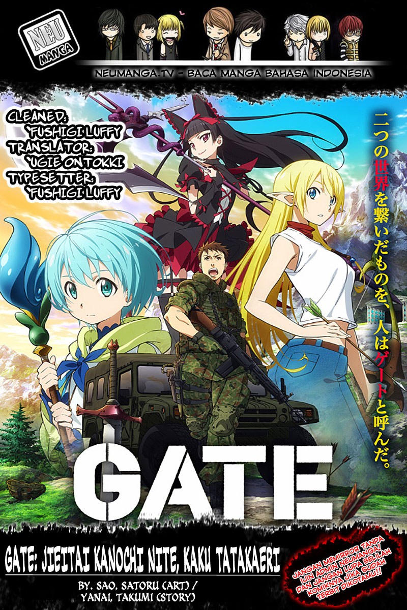 Gate – Jietai Kare no Chi nite, Kaku Tatakeri Chapter 71 Bahasa Indonesia