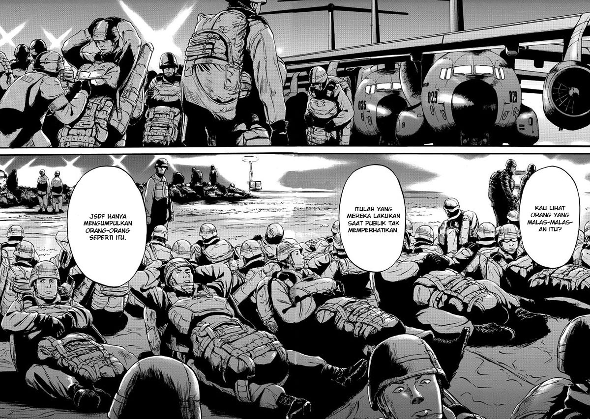 Gate – Jietai Kare no Chi nite, Kaku Tatakeri Chapter 71 Bahasa Indonesia