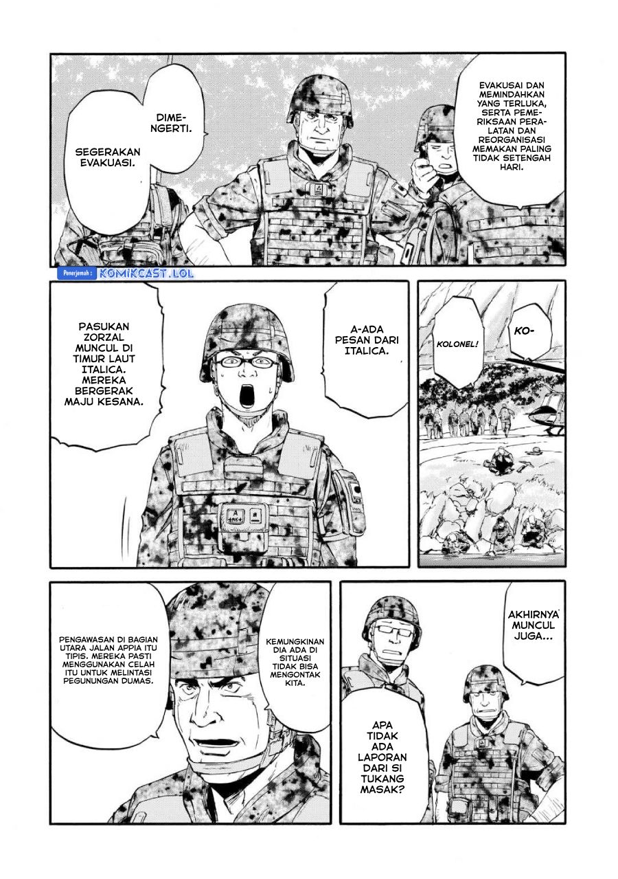 Gate – Jietai Kare no Chi nite, Kaku Tatakeri Chapter 128 Bahasa Indonesia