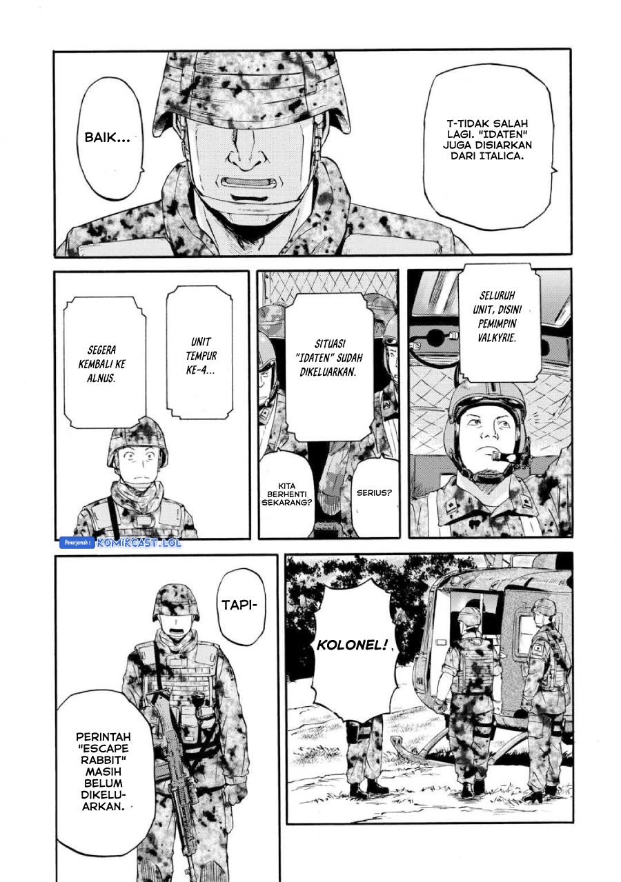 Gate – Jietai Kare no Chi nite, Kaku Tatakeri Chapter 128 Bahasa Indonesia