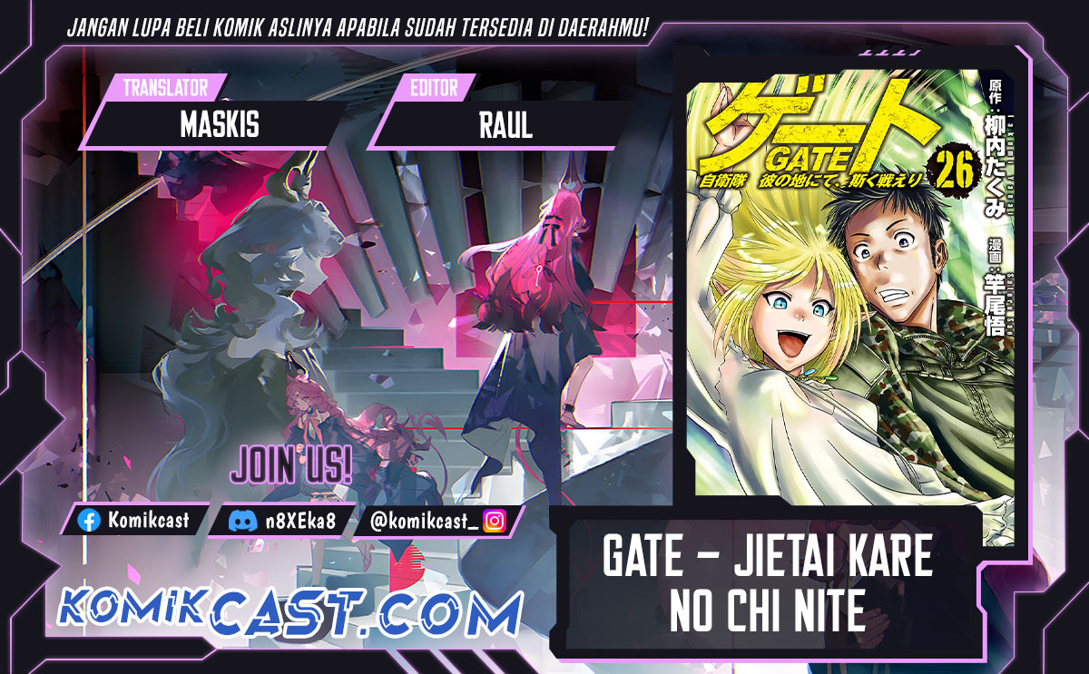 Gate – Jietai Kare no Chi nite, Kaku Tatakeri Chapter 141 Bahasa Indonesia
