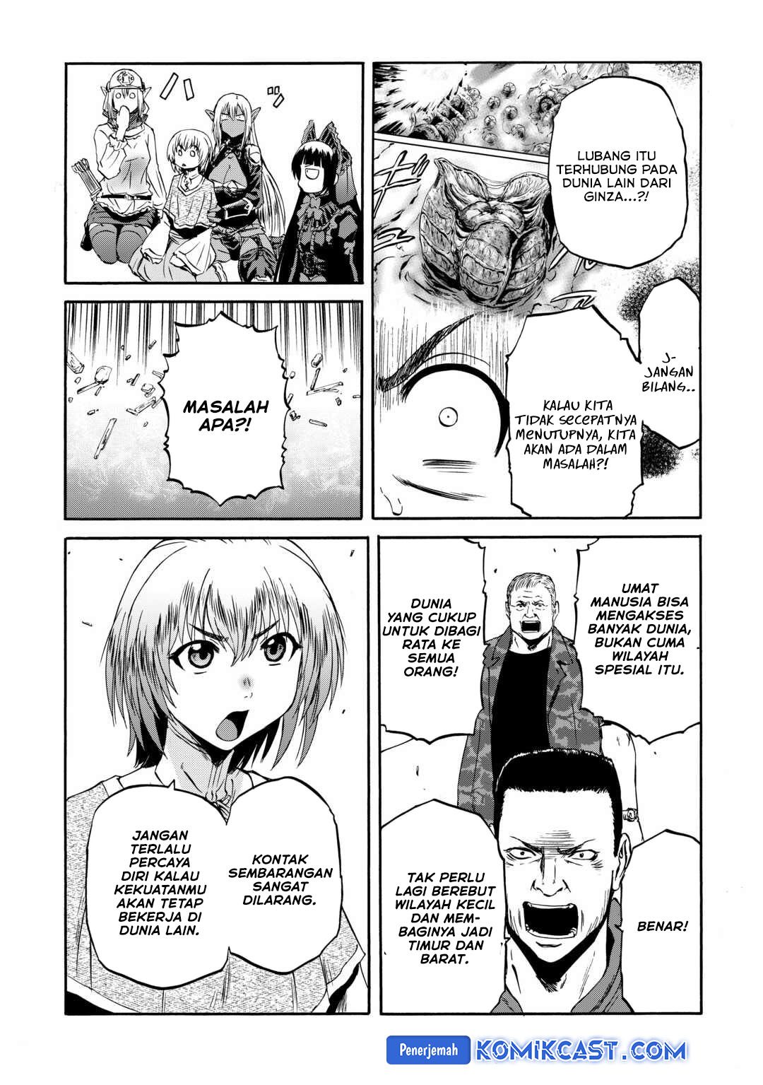 Gate – Jietai Kare no Chi nite, Kaku Tatakeri Chapter 141 Bahasa Indonesia