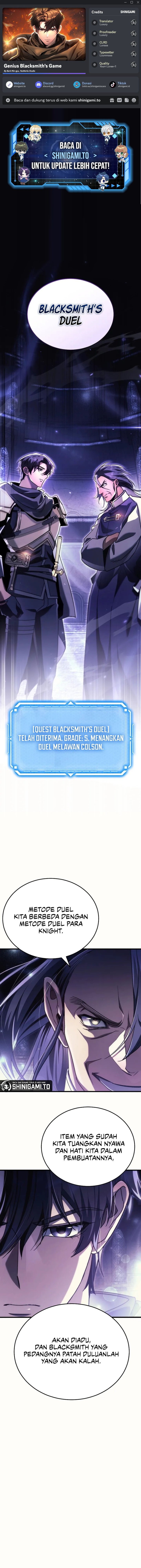 Genius Blacksmith’s Game chapter 11