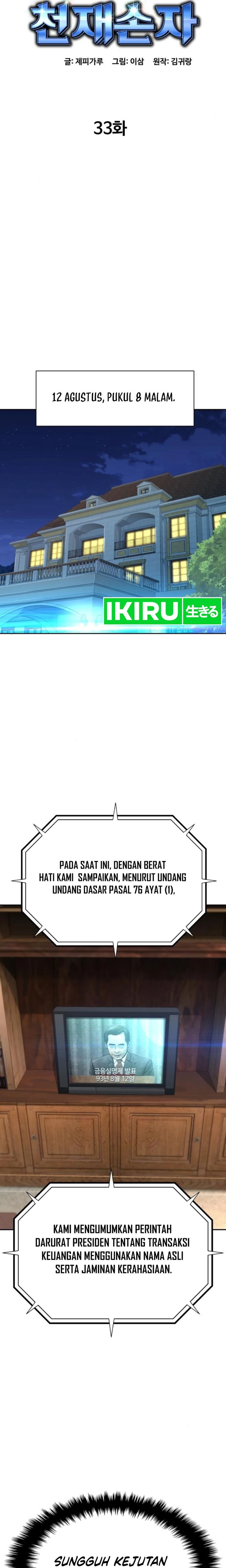 Genius Grandson of the Loan Shark King Chapter 33 Bahasa Indonesia