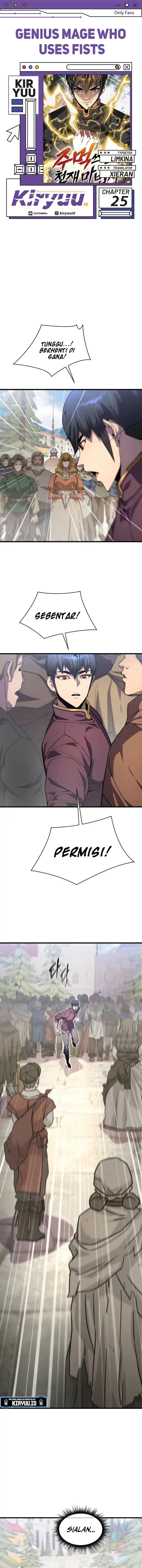 Genius Mage Who Uses Fists Chapter 25 Bahasa Indonesia