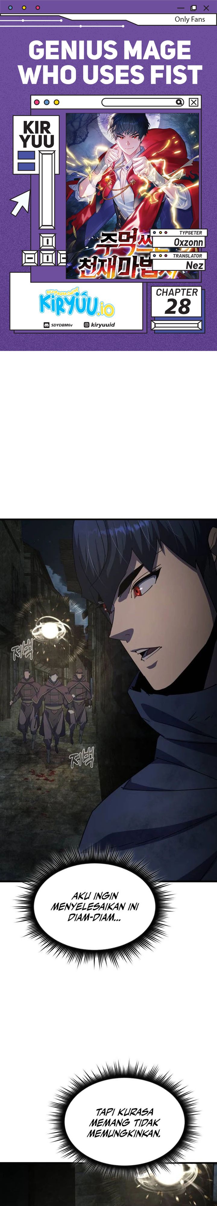Genius Mage Who Uses Fists Chapter 28 Bahasa Indonesia