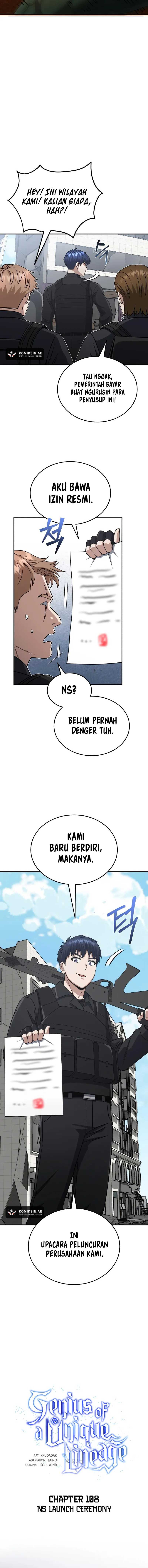Genius of the Unique Lineage Chapter 108 Bahasa Indonesia