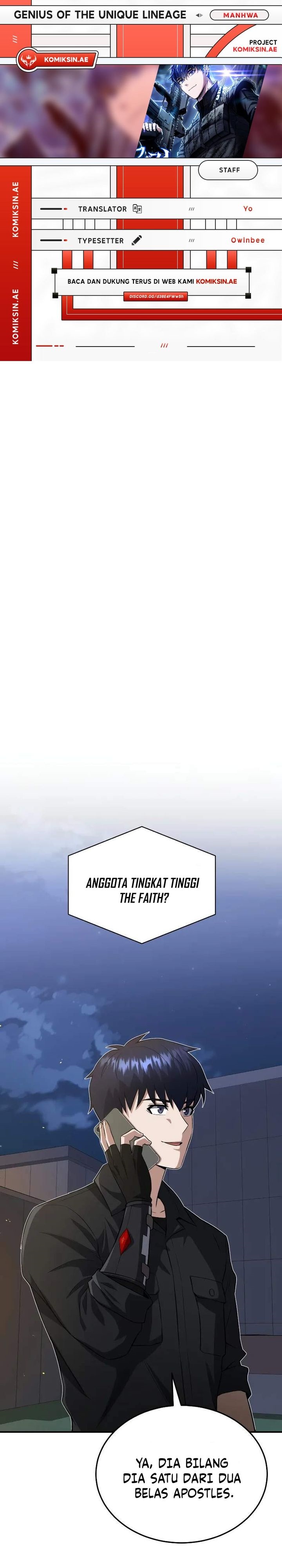 Genius of the Unique Lineage Chapter 110 Bahasa Indonesia