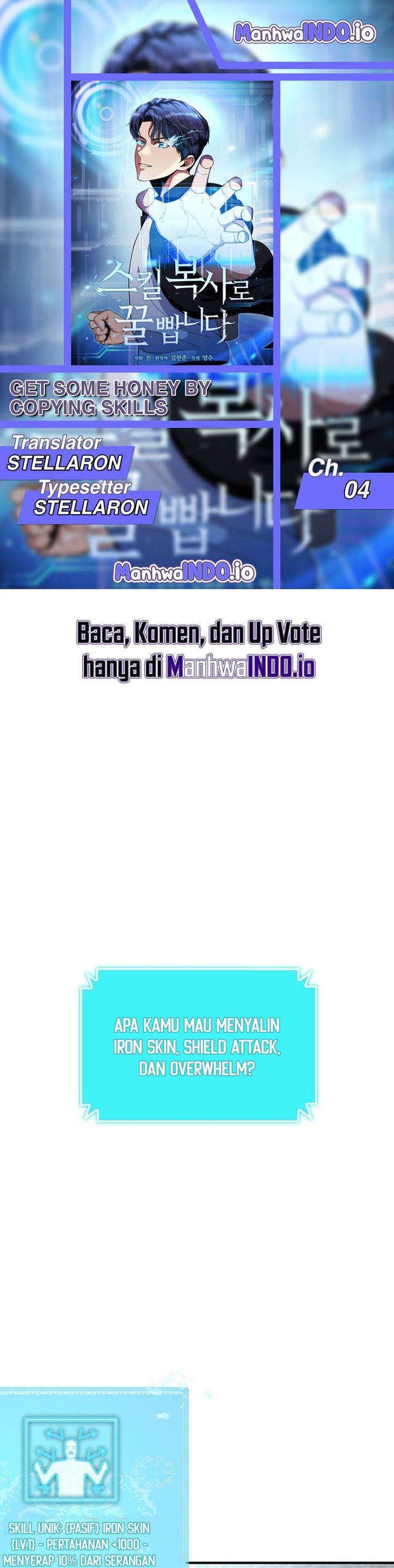 Get Some Honey by Copying Skills Chapter 04 Bahasa Indonesia