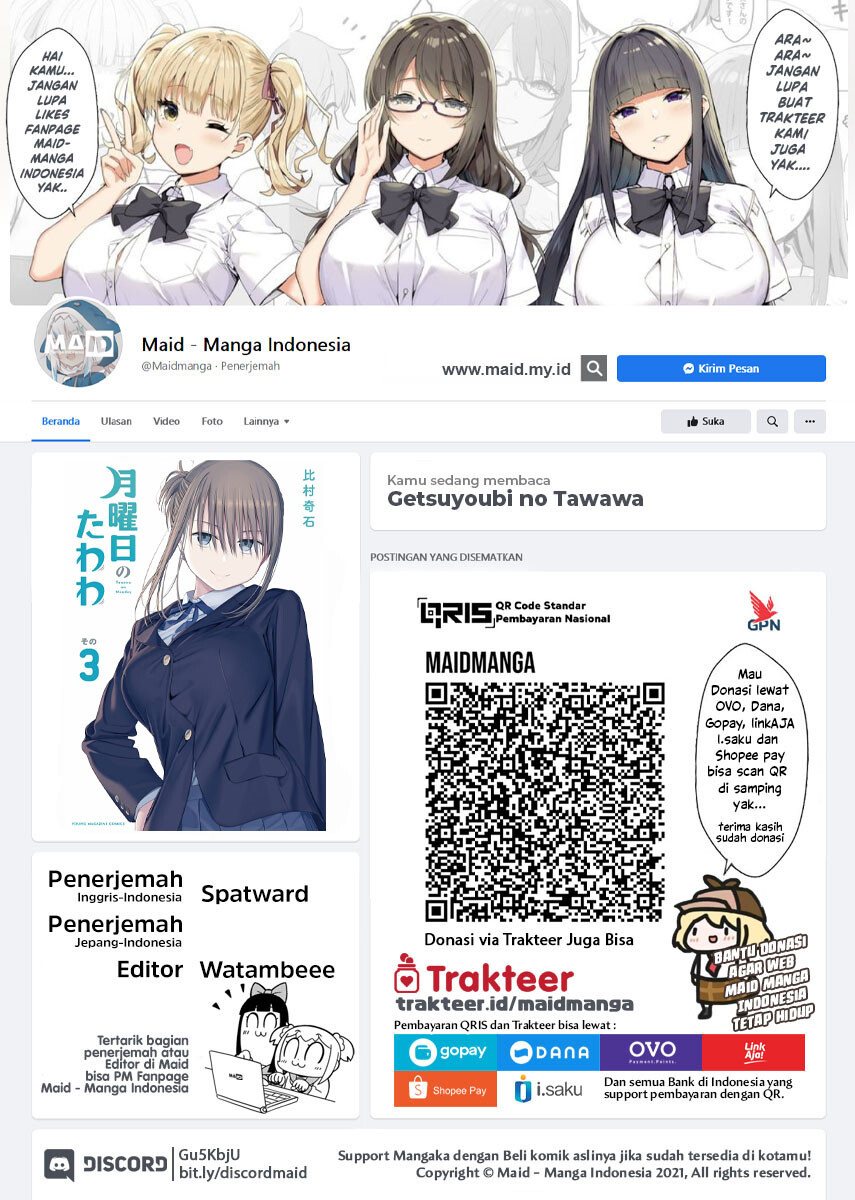 Getsuyoubi no Tawawa (Serialization) Chapter 33 Bahasa Indonesia