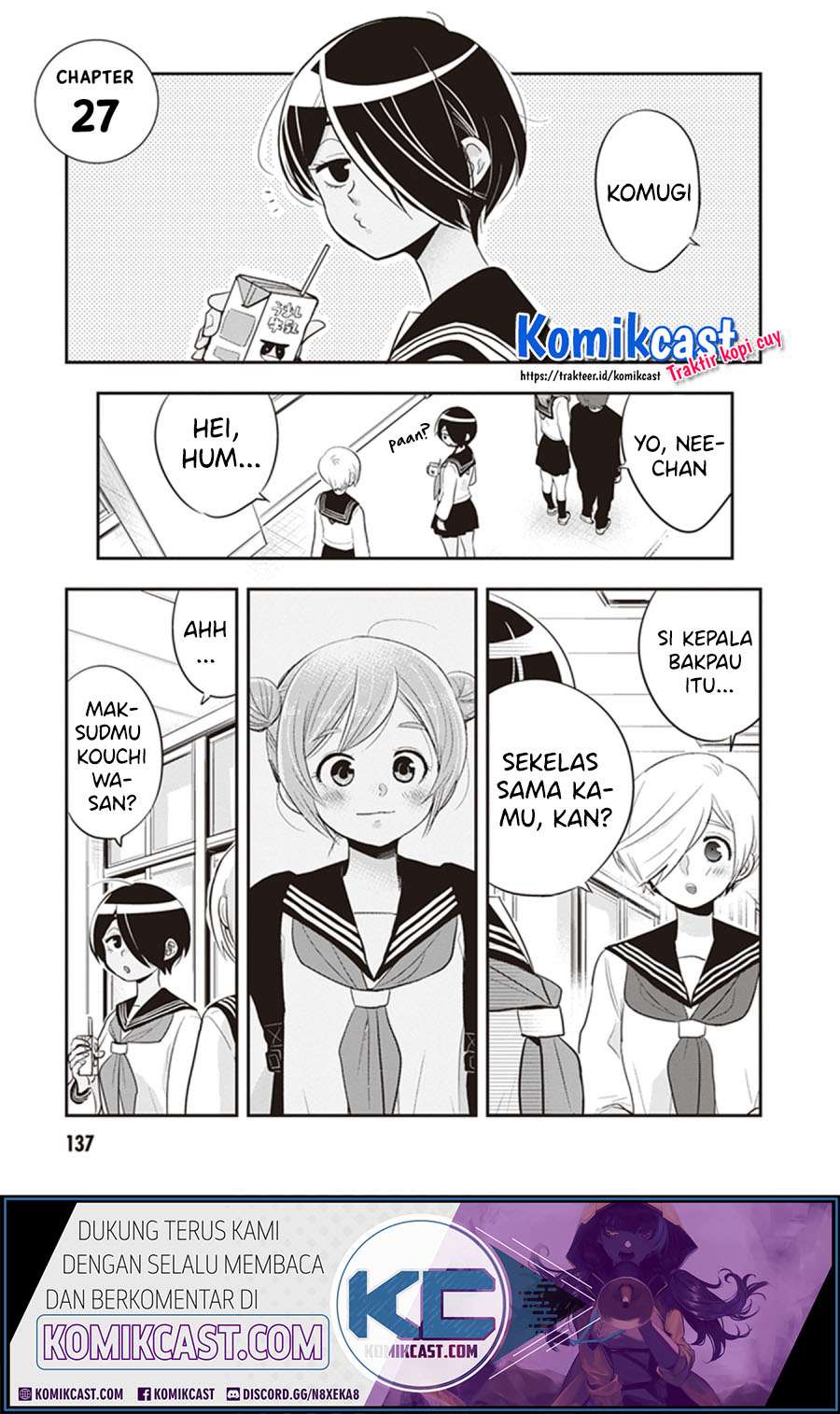 Giri-Giri Saegiru Katagirisan Chapter 27 Bahasa Indonesia