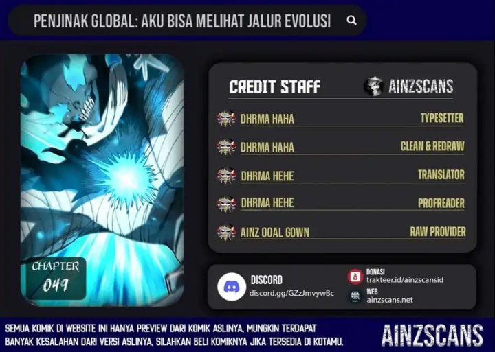 Global Beast Tamer: I Can See the Path of Evolution Chapter 49 Bahasa Indonesia