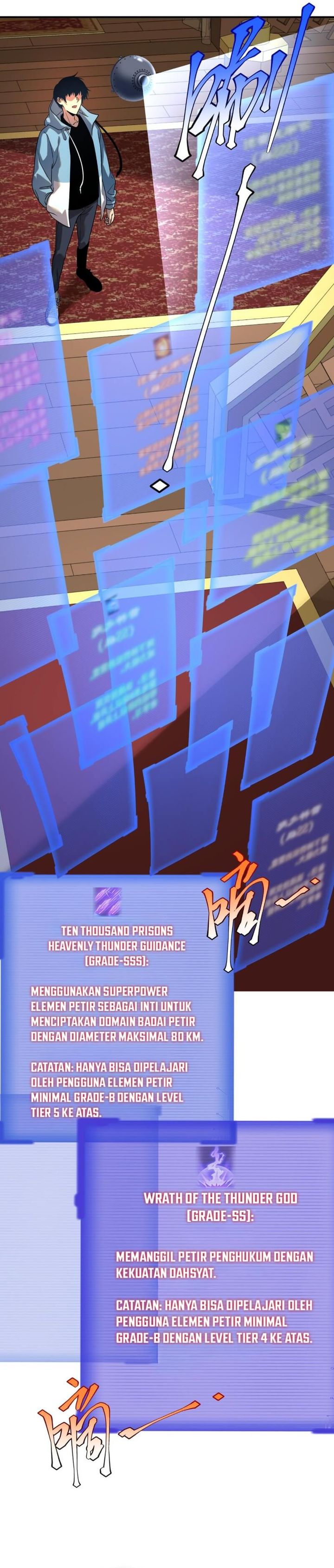 Global Superpowers: Awakening the Zixiao Divine Thunder at the Beginning Chapter 14 Bahasa Indonesia