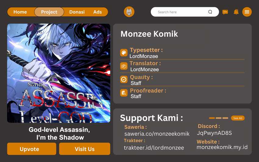 God-level Assassin, I’m the Shadow Chapter 08 Bahasa Indonesia