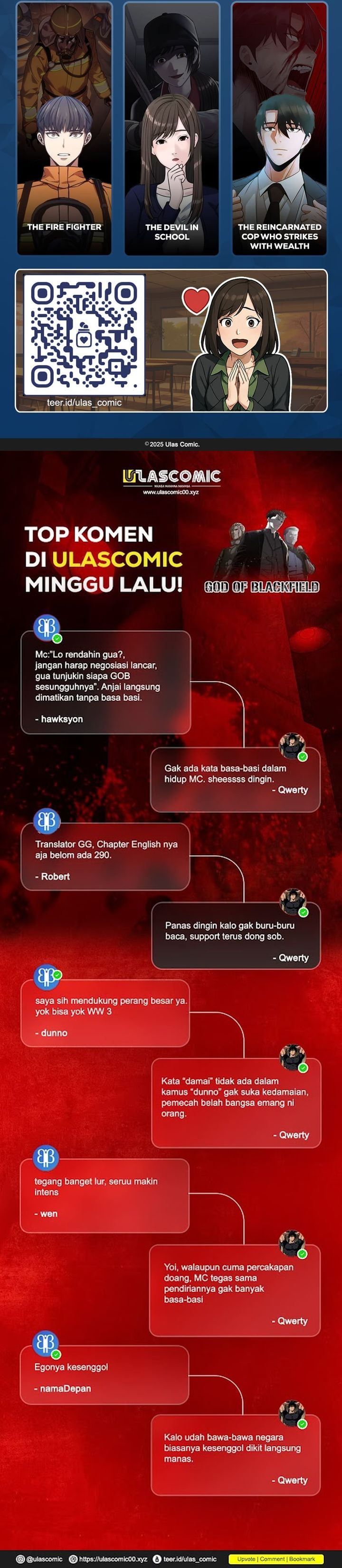 God of Blackfield Chapter 291 Bahasa Indonesia