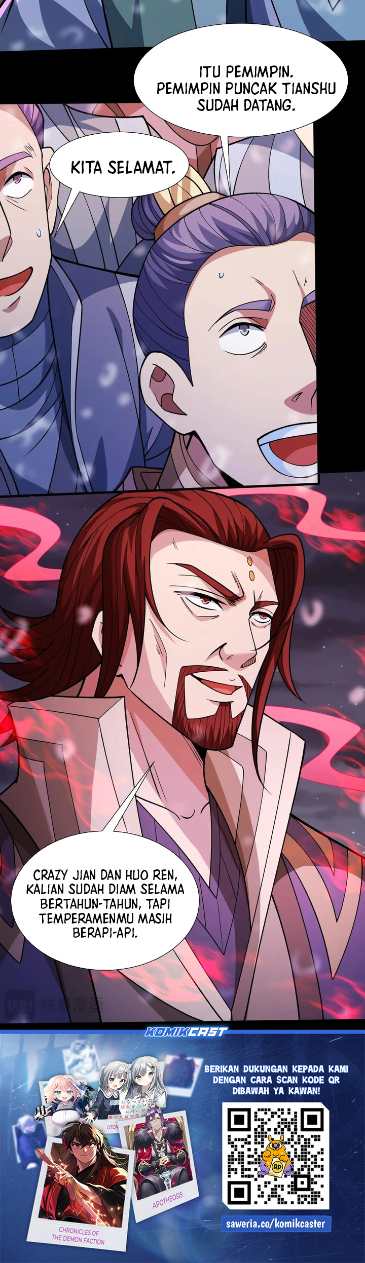 God of Martial Arts Chapter 1002 Bahasa Indonesia