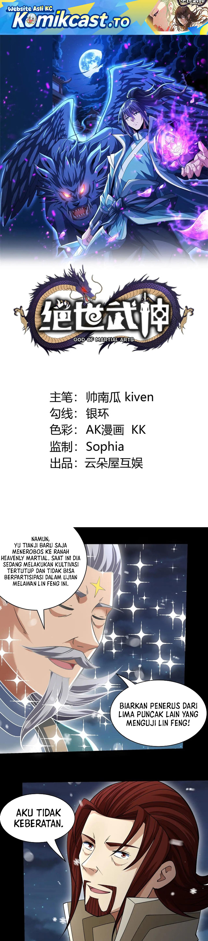 God of Martial Arts Chapter 1008 Bahasa Indonesia