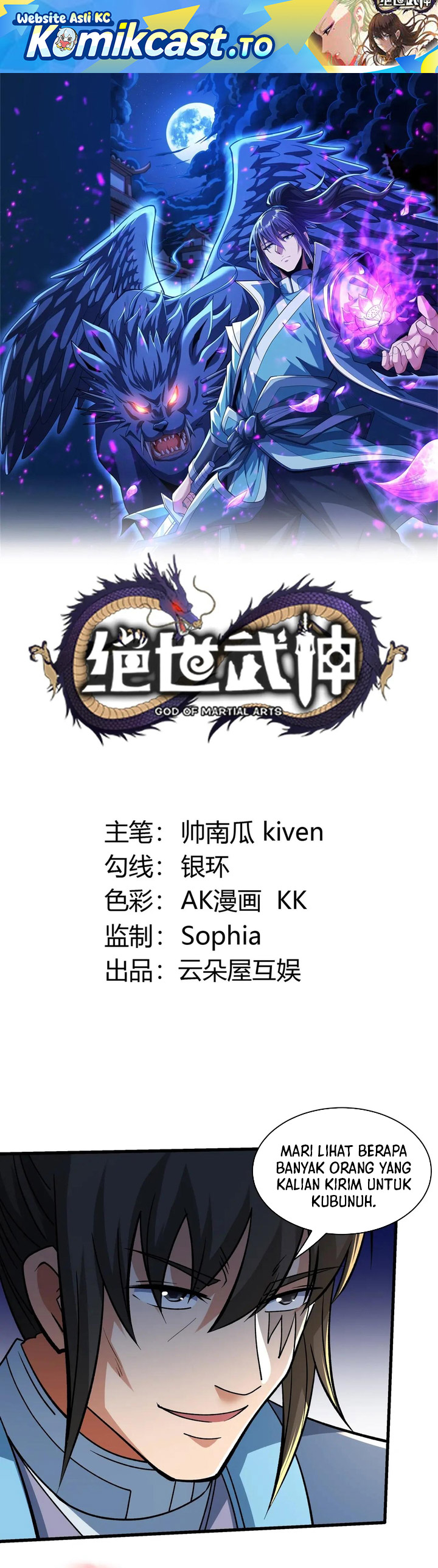 God of Martial Arts Chapter 986 Bahasa Indonesia