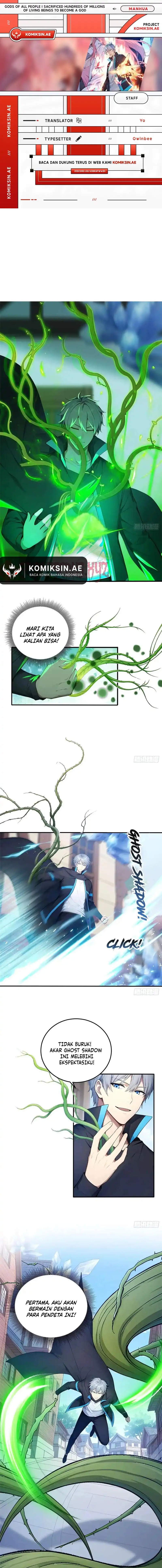 Gods of All People: I Sacrificed Hundreds of Millions of Living Beings To Become a God Chapter 89 Bahasa Indonesia