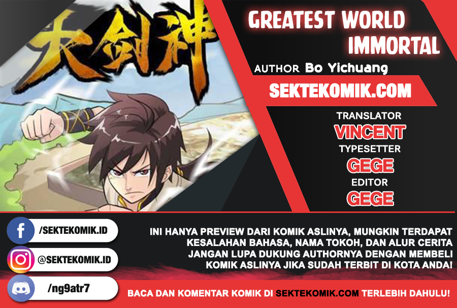 Greatest Sword Immortal chapter 37