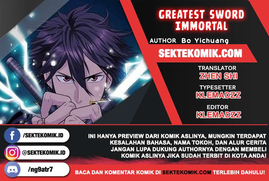 Greatest Sword Immortal Chapter 147 Bahasa Indonesia