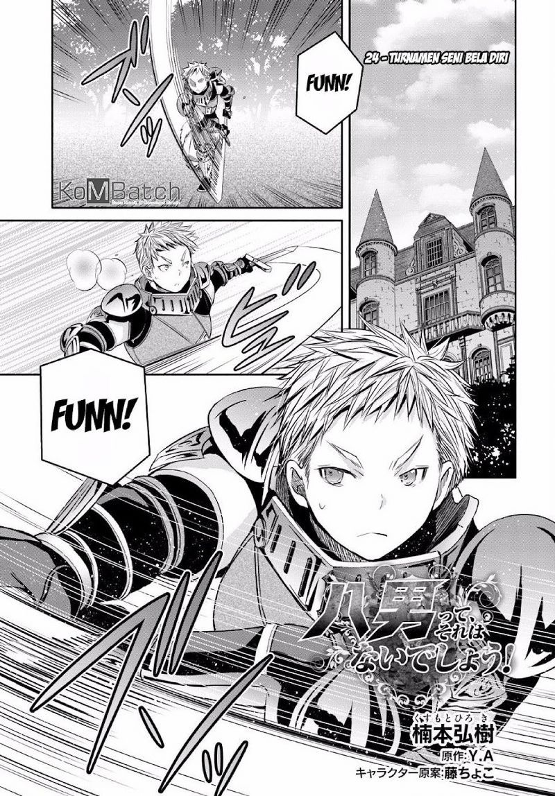 Hachinan tte Sore wa Nai Deshou Chapter 24 Bahasa Indonesia