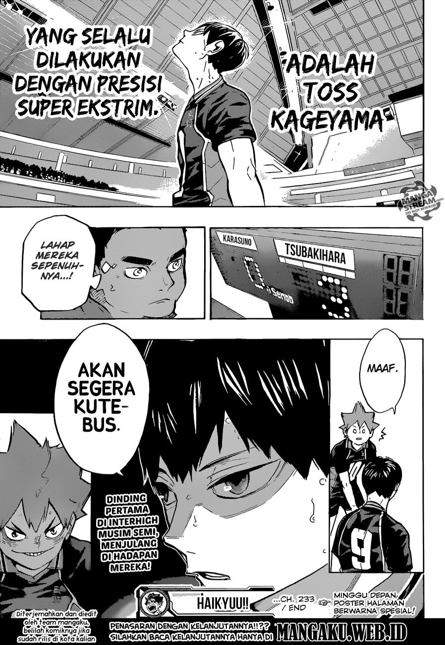 Haikyuu!! Chapter 233