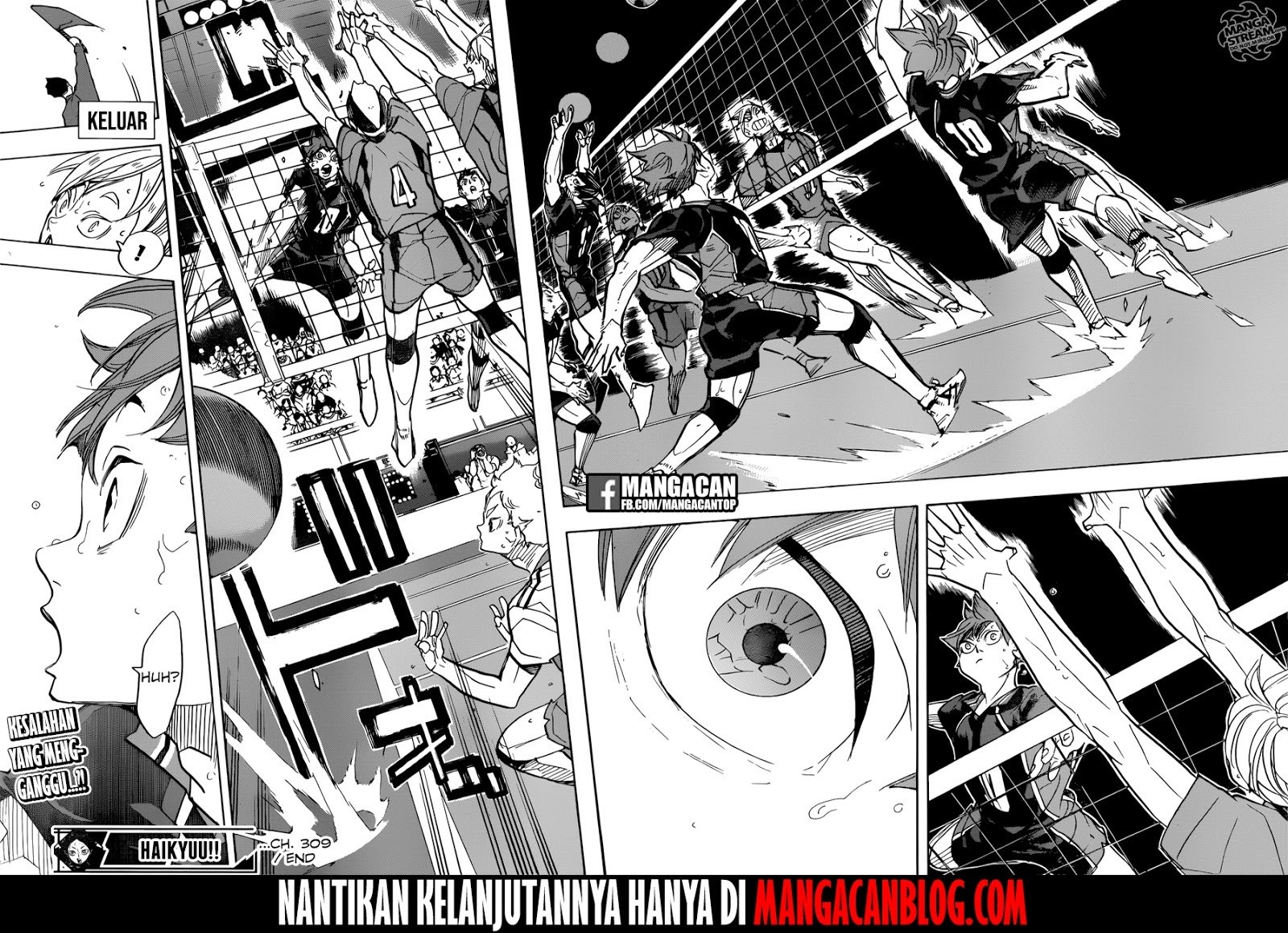 Haikyuu!! Chapter 309 Bahasa Indonesia