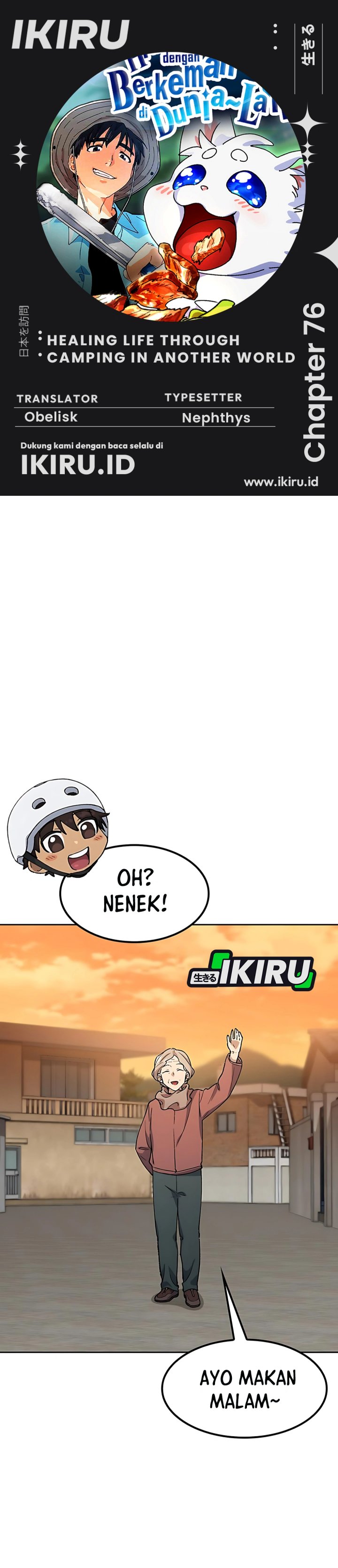 Healing Life Through Camping in Another World Chapter 76 Bahasa Indonesia