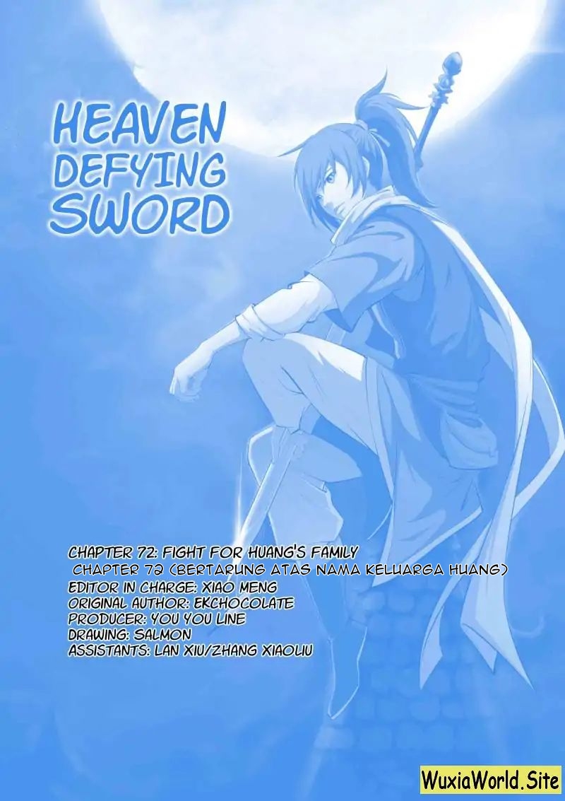Heaven Defying Sword Chapter 72 Bahasa Indonesia