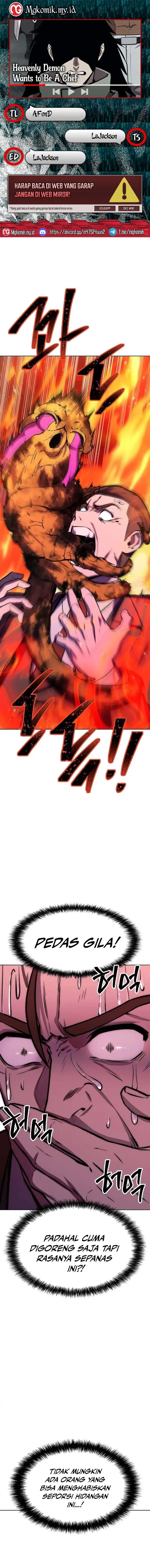 Heavenly Demon Wants to Be a Chef Chapter 56 Bahasa Indonesia