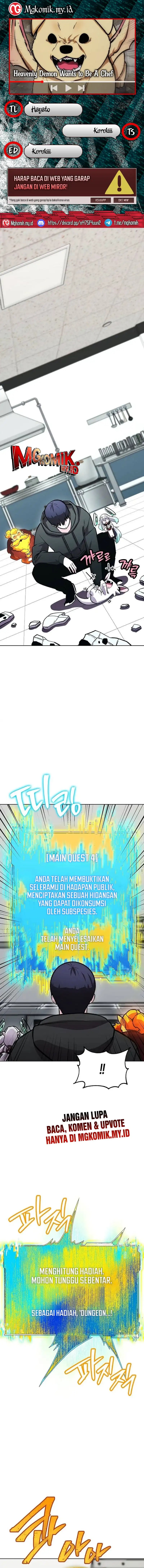 Heavenly Demon Wants to Be a Chef Chapter 59 Bahasa Indonesia