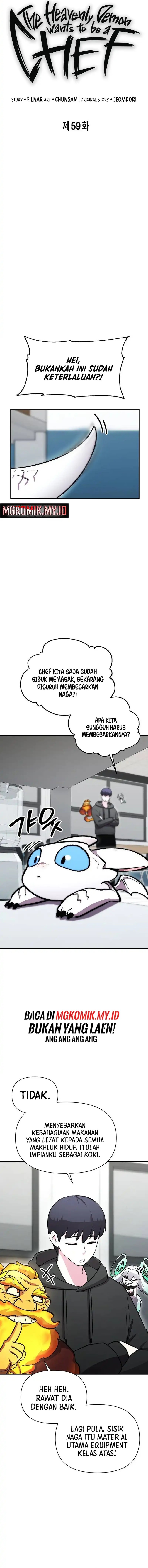 Heavenly Demon Wants to Be a Chef Chapter 59 Bahasa Indonesia