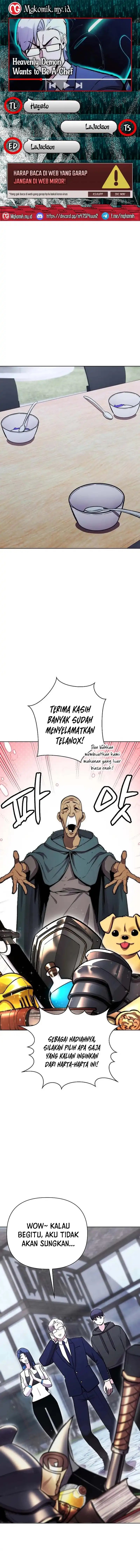 Heavenly Demon Wants to Be a Chef Chapter 61 Bahasa Indonesia