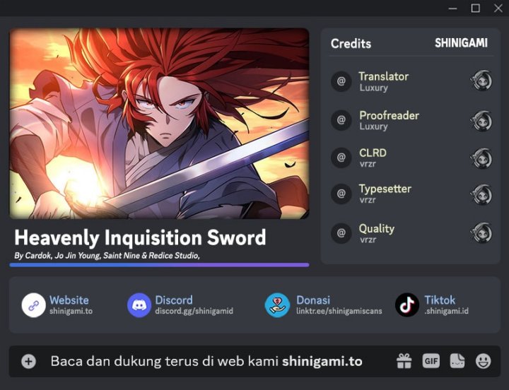 Heavenly Inquisition Sword chapter 140