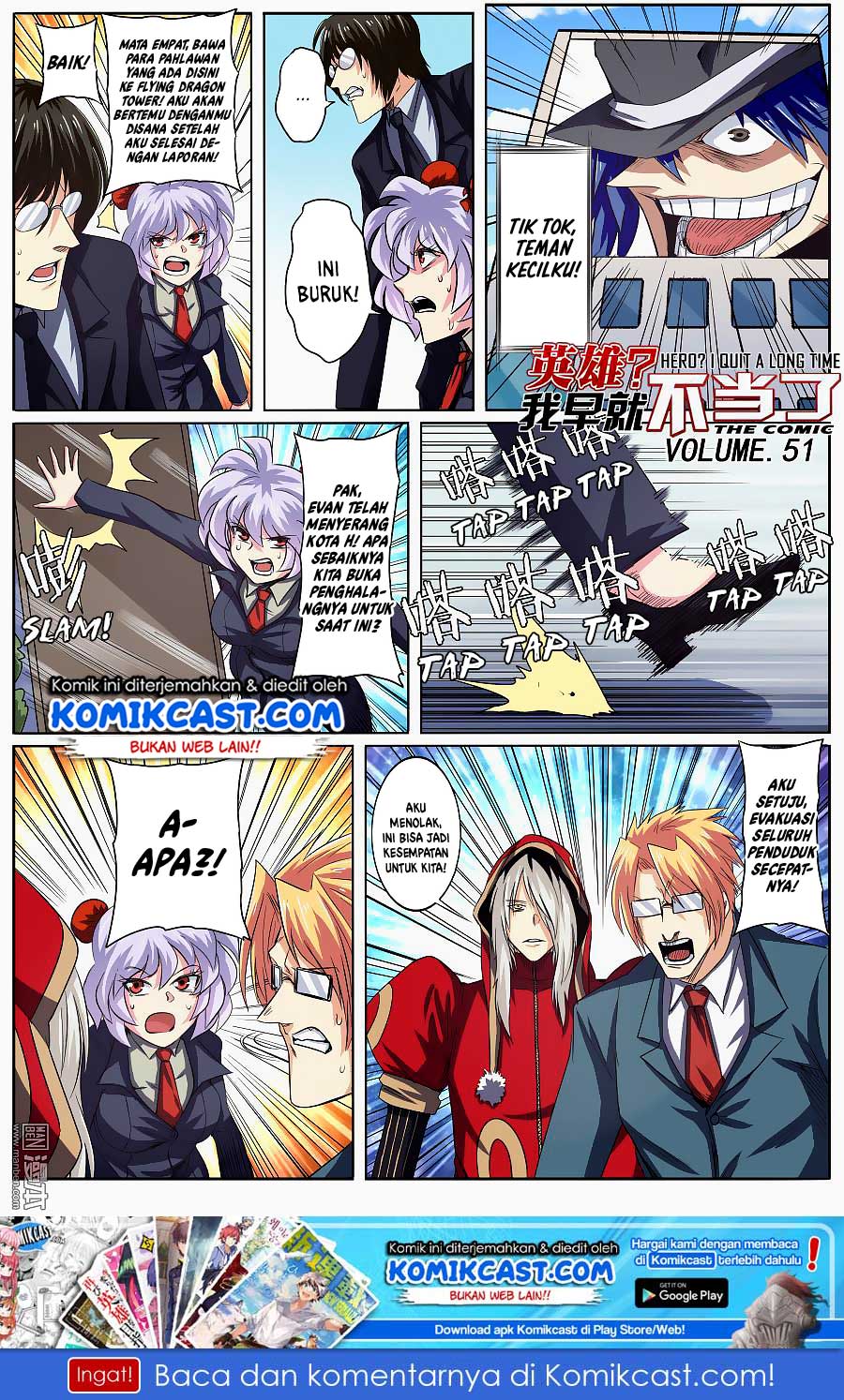 Hero? I Quit A Long Time Ago Chapter 51 Bahasa Indonesia